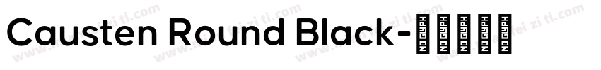 Causten Round Black字体转换
